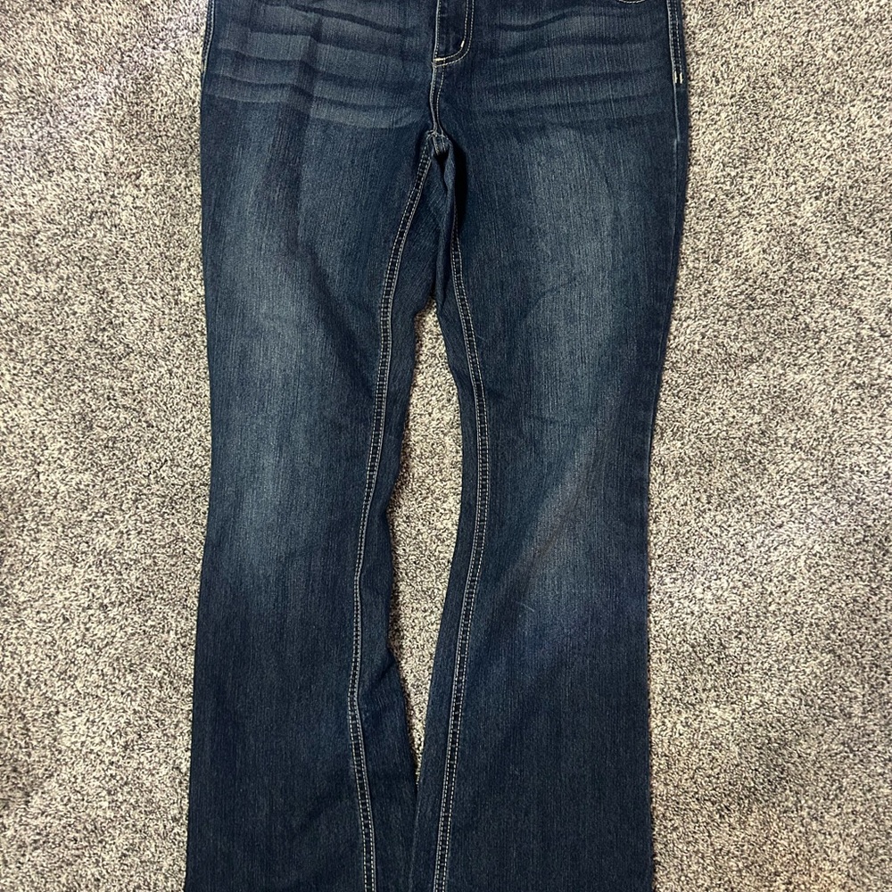 Maurices Blue Boot Cut Jeans with Vintage Wash